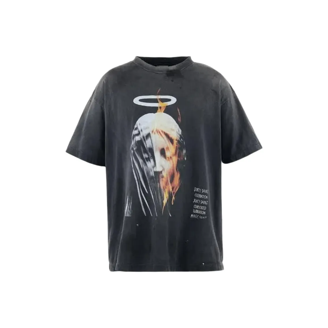 SAINT Mxxxxxx SS25 Черный Унисекс T Рубашки