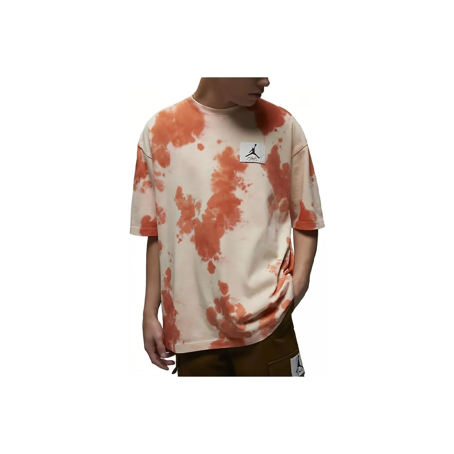 Джордан M J ESS STMT OVSZ GFX Абрикос Мужская T-Рубашка