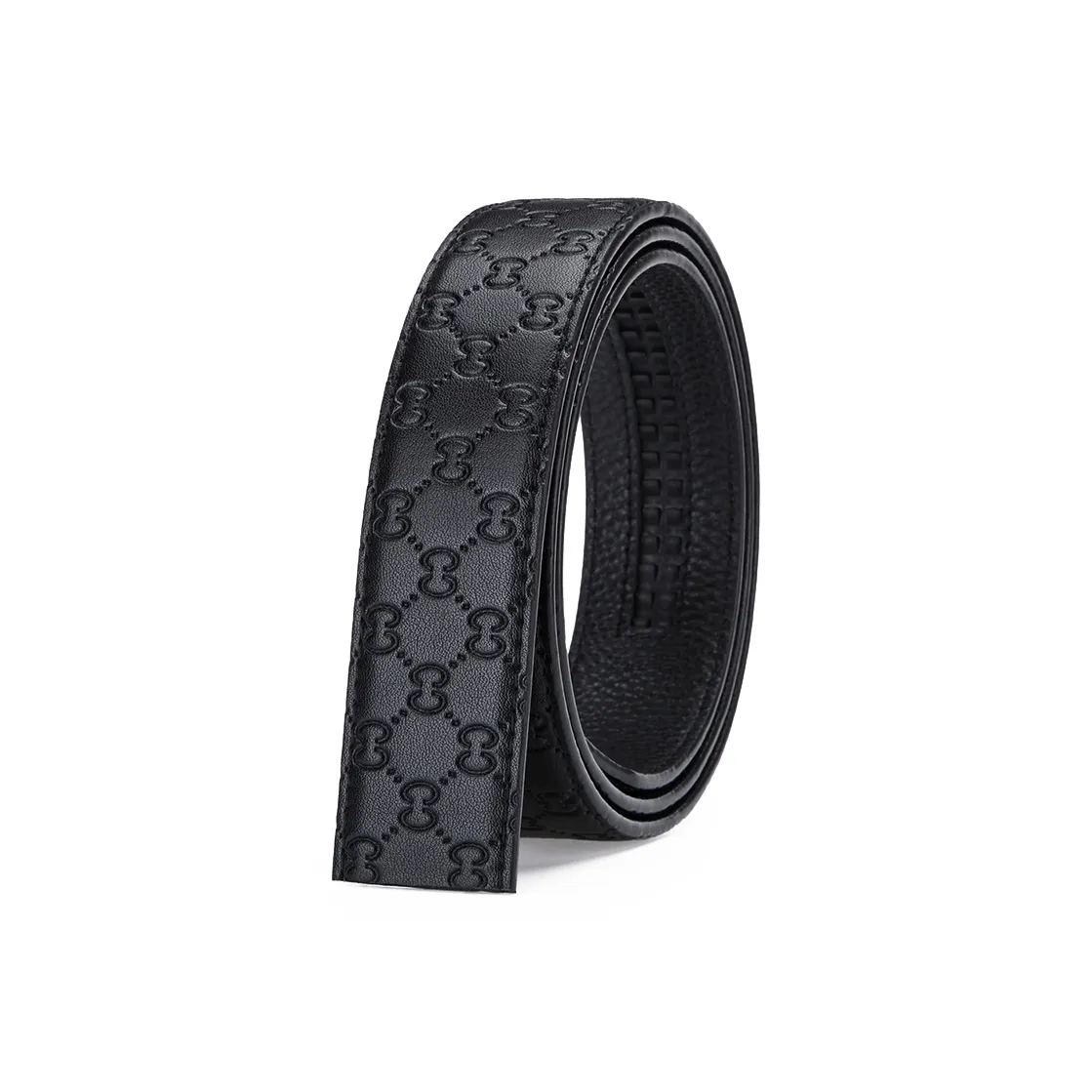 GUSKI Ремень из коровьей кожи одиночный ремень пряжка не включена регулируемый мужской черный