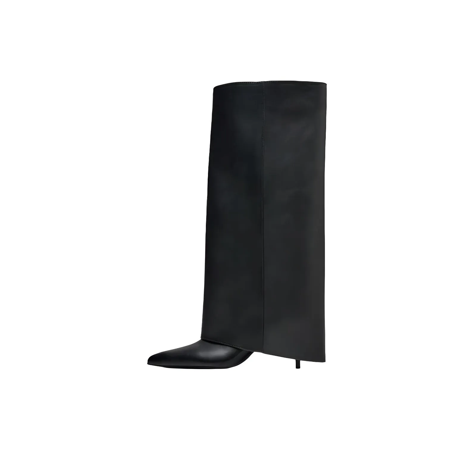 ZARA Колено Высокие сапоги 7 см Женские Черные