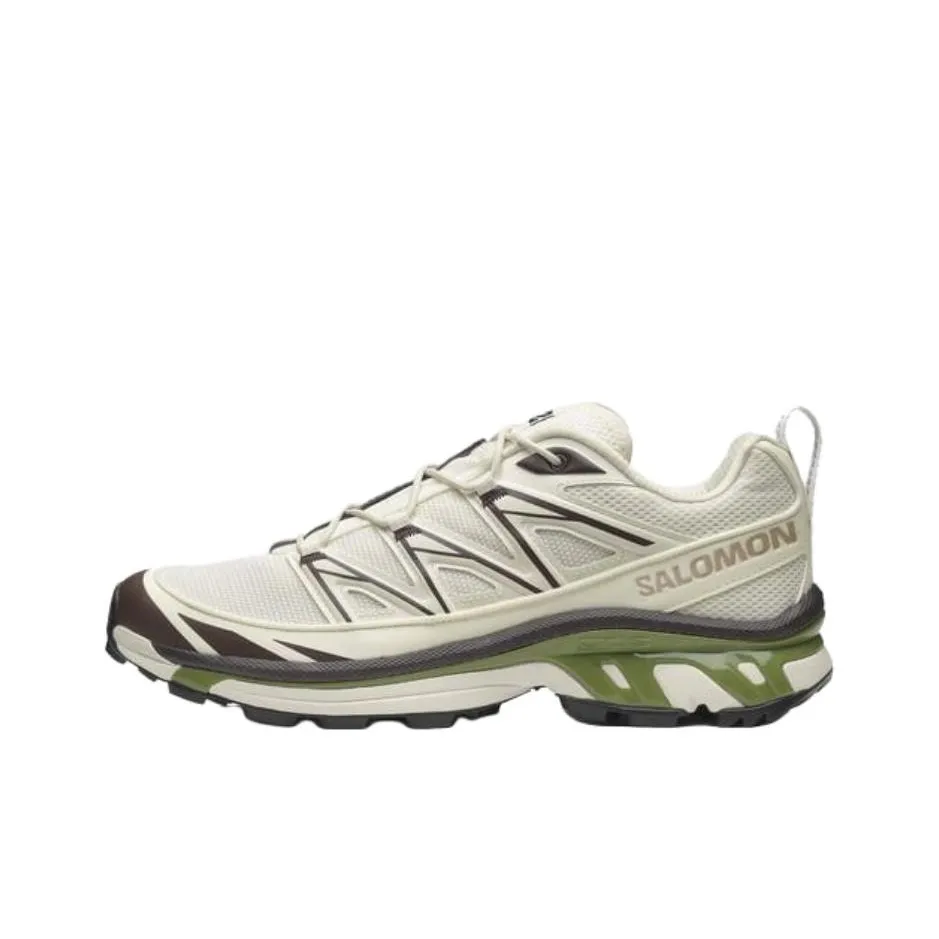 SALOMON XT 6 Амортизация Износостойкий Низкий Топ Бег на длинные дистанции Обувь Унисекс Бежево-зеленый