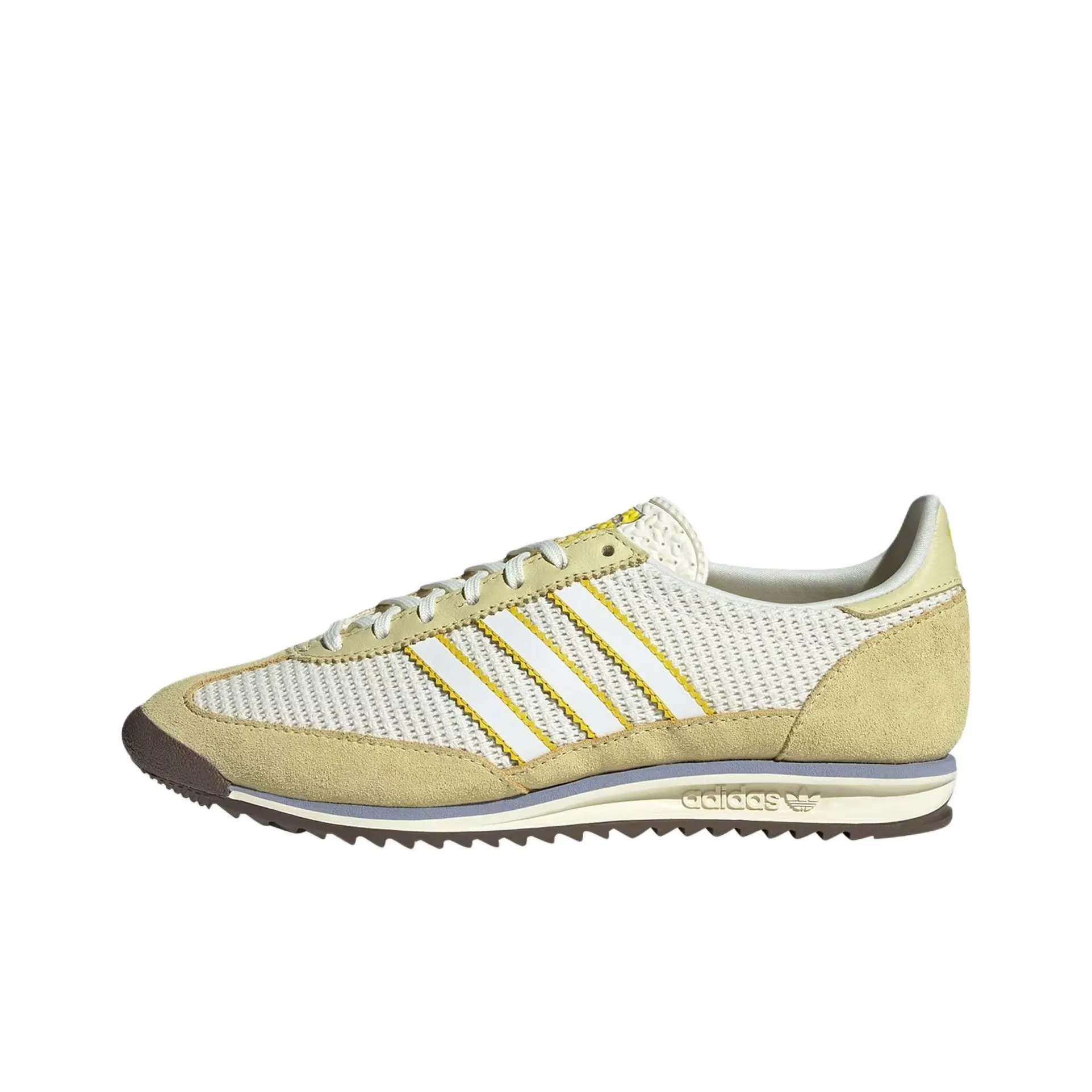 Adidas Originals SL72 OG Slip-resistant Abrasion-resistant Low Top Casual Women's White Yellow Adidas Originals SL72 OG Противоскользящий Устойчивый к истиранию Низкий Топ Повседневный Женский Белый Желтый
