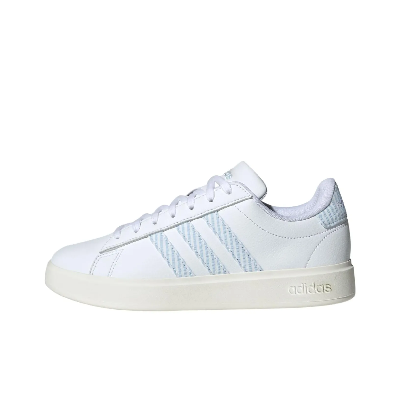 Adidas Grand Court 2.0 Cloud White Glow Blue Off White Women's