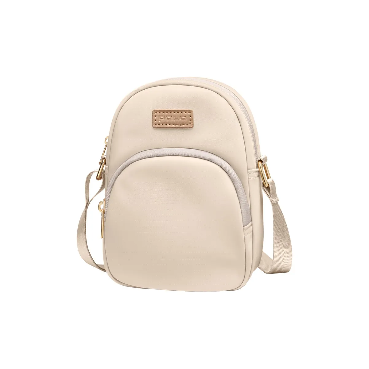 Поло Ткань Сумка через плечо Женская Абрикос Черный