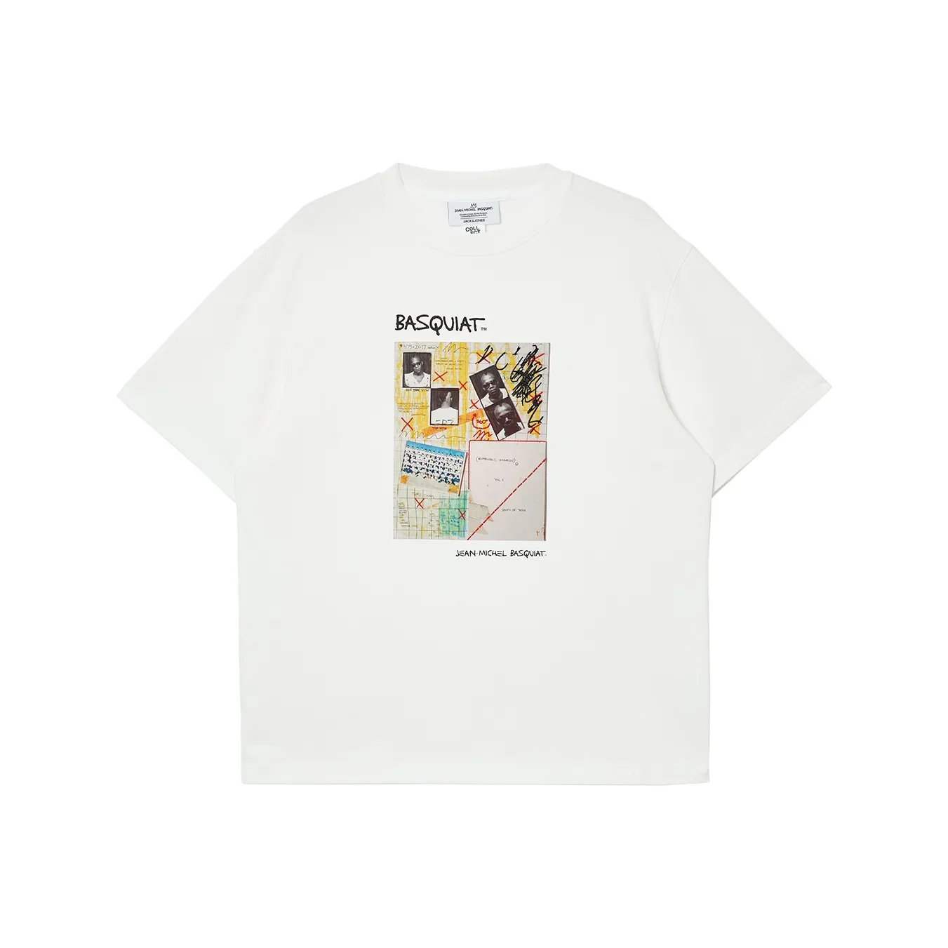 JACK JONES· x BSQ JACK JONES Jack Jones x Basquiat Т-рубашка Мужская A06 Снег