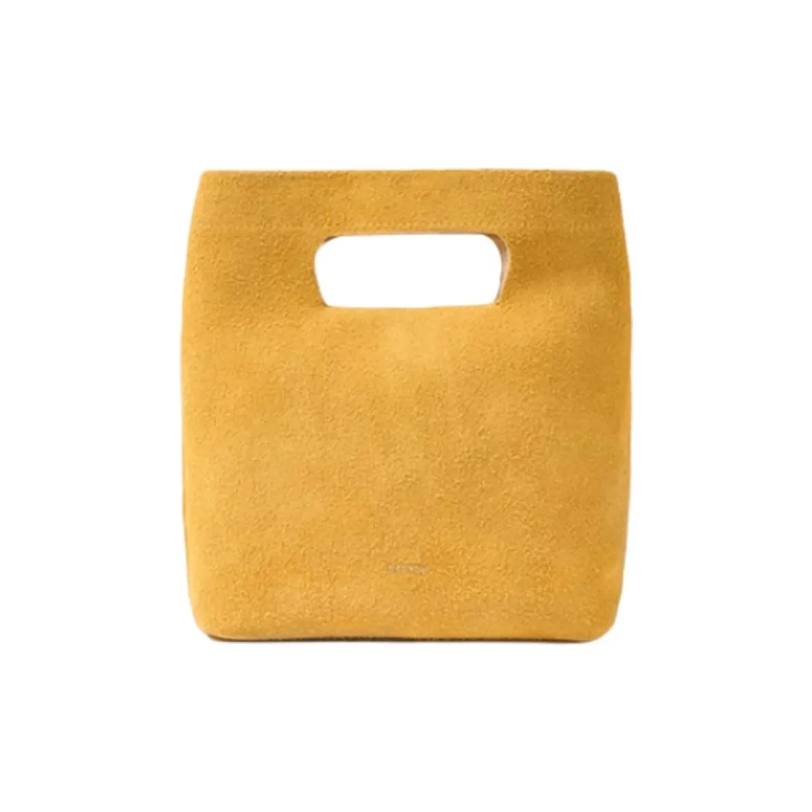 MINNETONKA Длинноволосая коровья замша одно плечо маленькая женская желтая