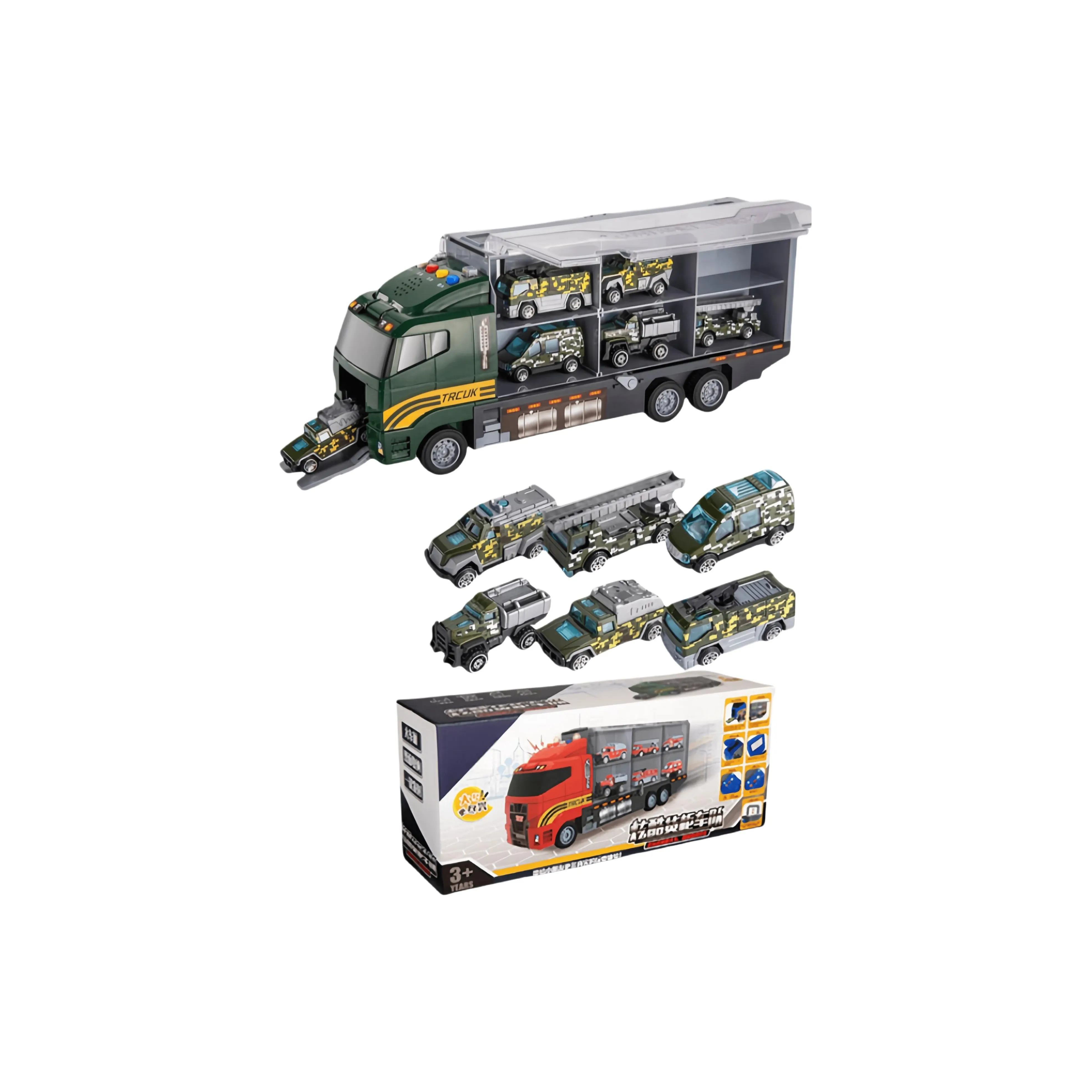 GUOU Многофункциональный Сплав Грузовик Cargo Звук Wa Свет Музыкальный Хранение Автомобиль Модель Хобби Развивающие игрушки