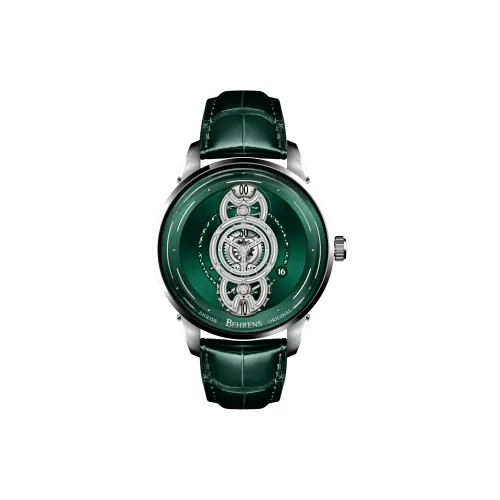 BEHRENS Автоматический Механический Movement Унисекс Star Voyager Collection Часы 42mm*23mm*12,5mm Зеленые