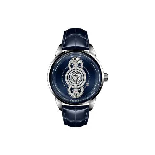 BEHRENS Автоматический Механический Movement Унисекс Часы 42mm*12,5mm*23mm Синий