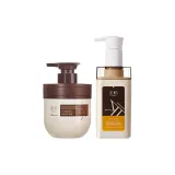 2종 세트: 아미노산 샴푸 500ml + 케라틴 리페어링 헤어 마스크 300ml