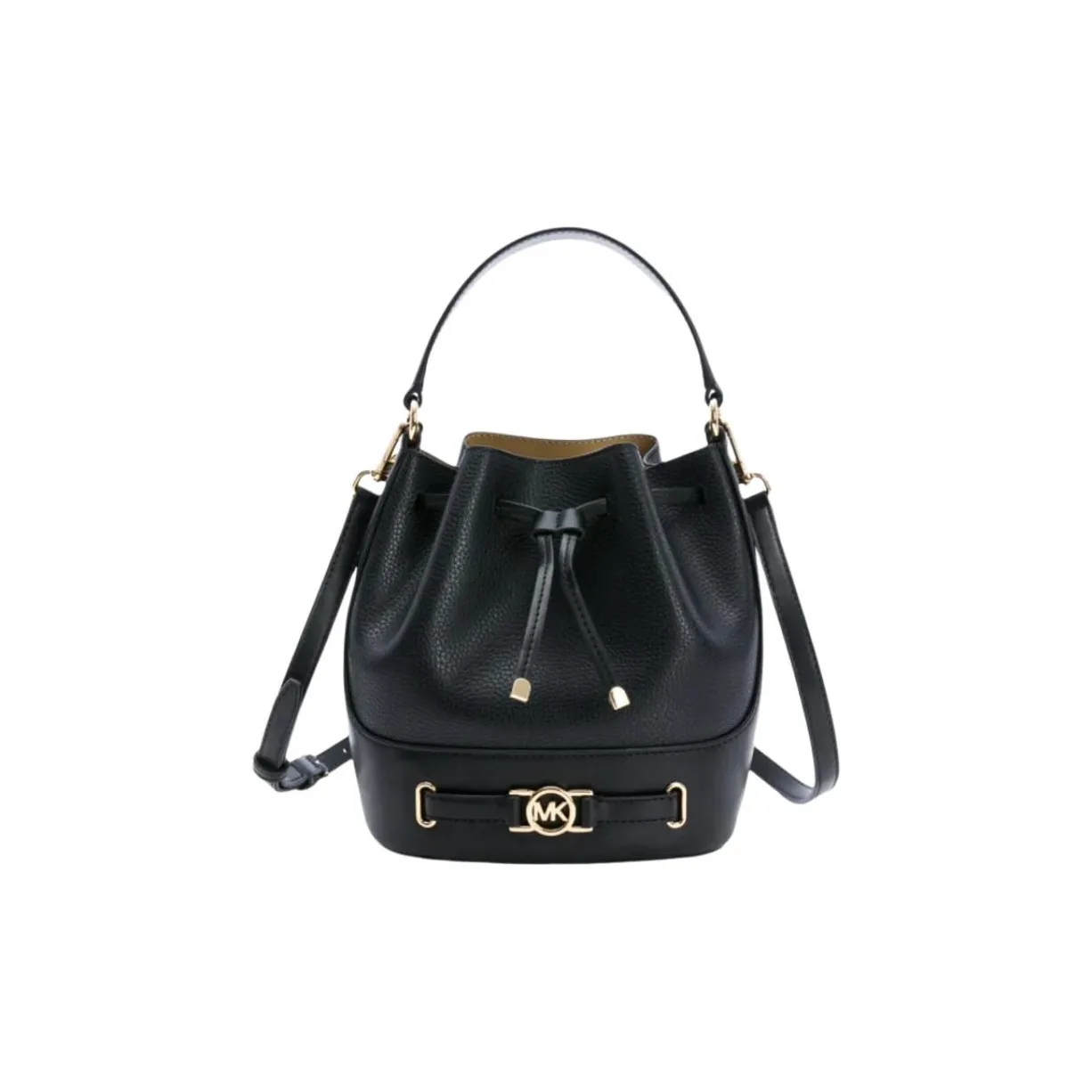 MICHAEL KORS Сумка из натуральной кожи ведрообразной формы одно плечо средний размер женская черная