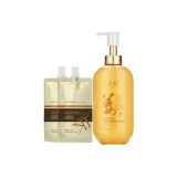 2종 세트: 진저 Strengthening Shampoo 500ml + 스무딩 Repairing 헤어 마스크 100ml*2