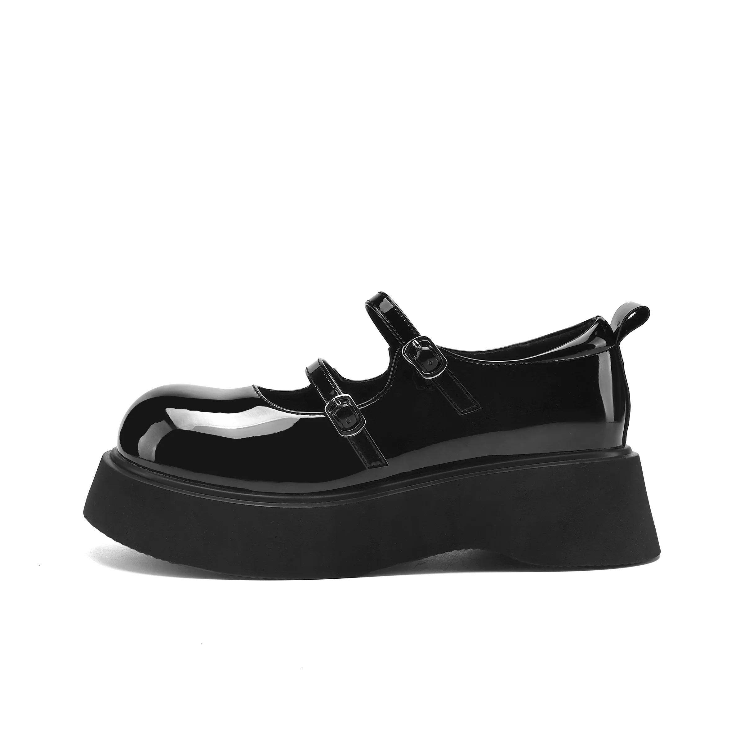 FIVE PLUS Платформа Mary Jane Обувь 5 см Женская Черная