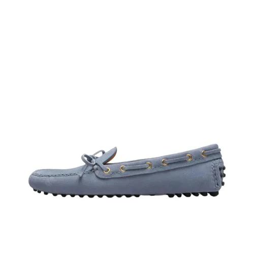 Car Shoe Лоферы на резиновой подошве, синие, женские
