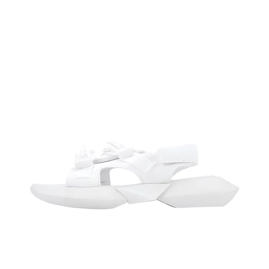 NORVINCY Western Beach Sandals Solid Color Casual Slippers Unisex White NORVINCY Западные пляжные сандалии Однотонные Повседневные Тапочки Унисекс Белый