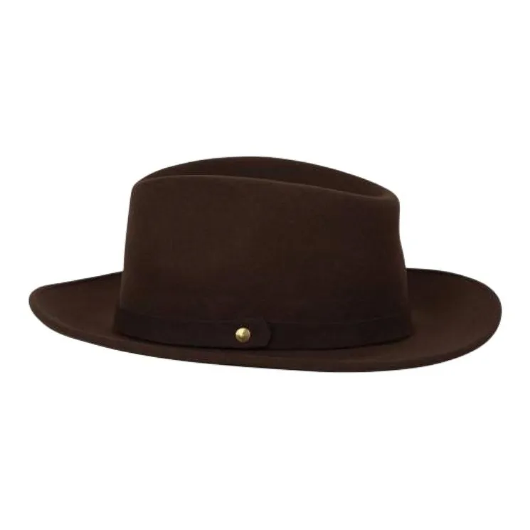 Lock Hatters Rabbit Fur Top Hats Unisex Brown