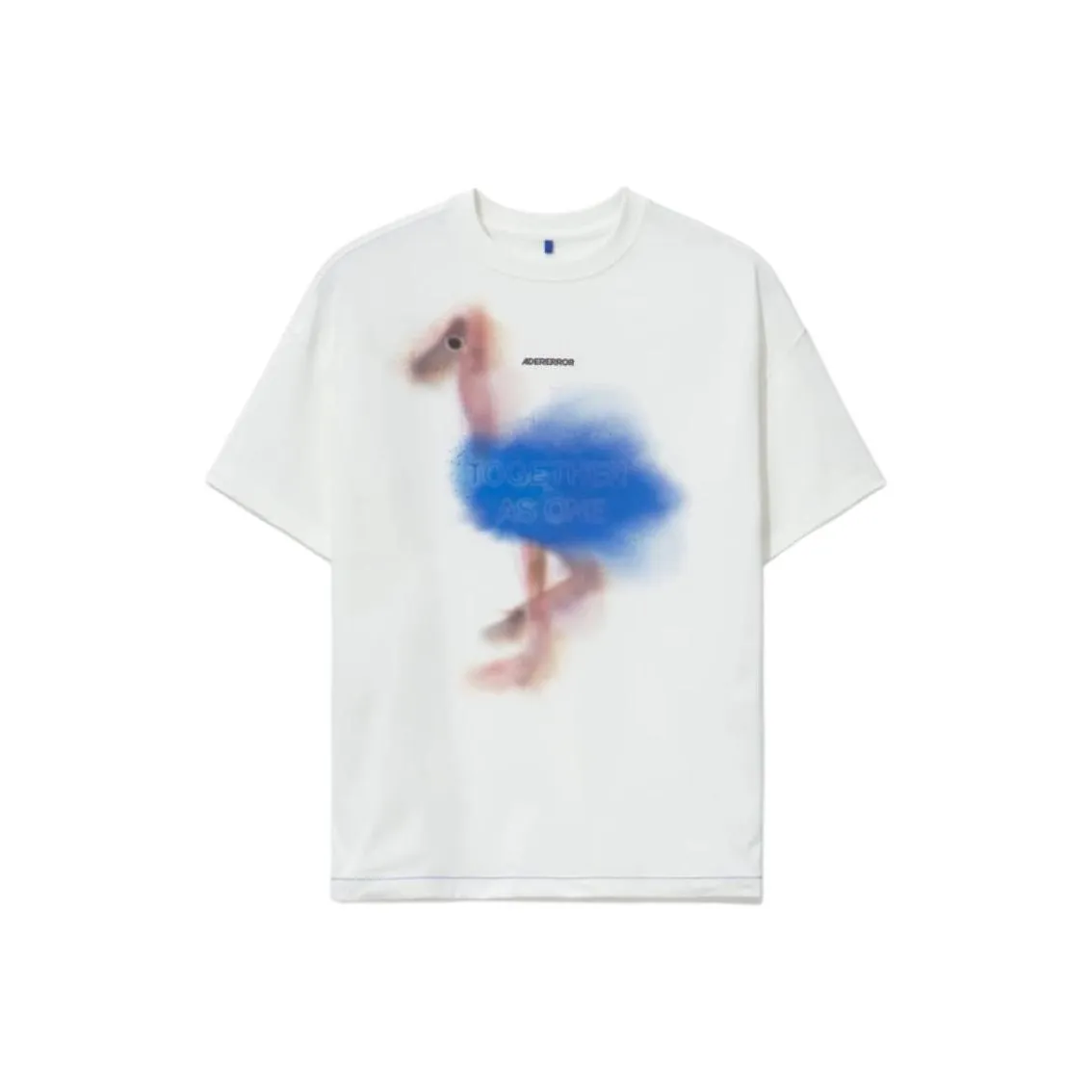 ADER ERROR SS25 T-Shirt Унисекс Серый Белый