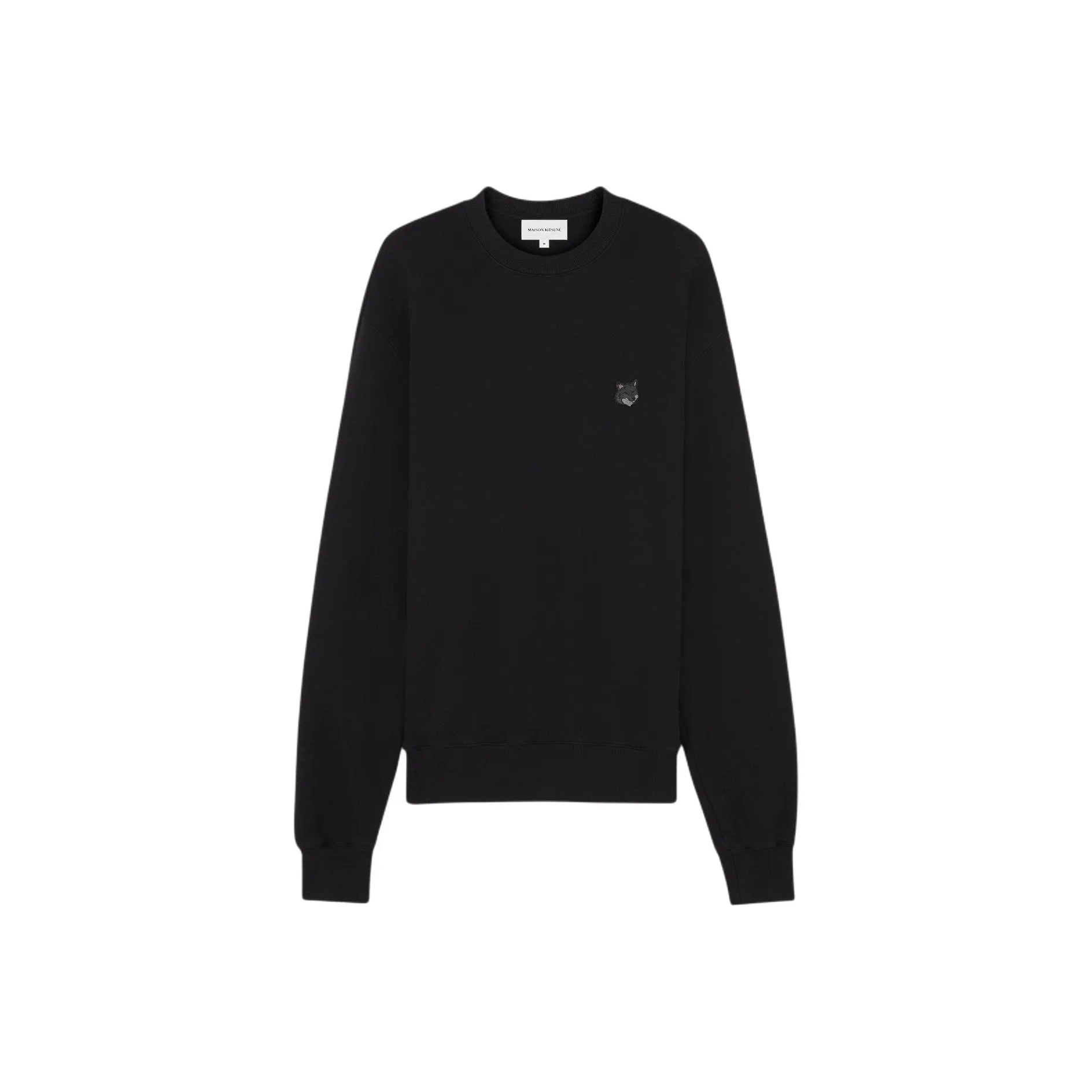 Maison Kitsuné Fox Head Patch Crewneck Sweatshirt