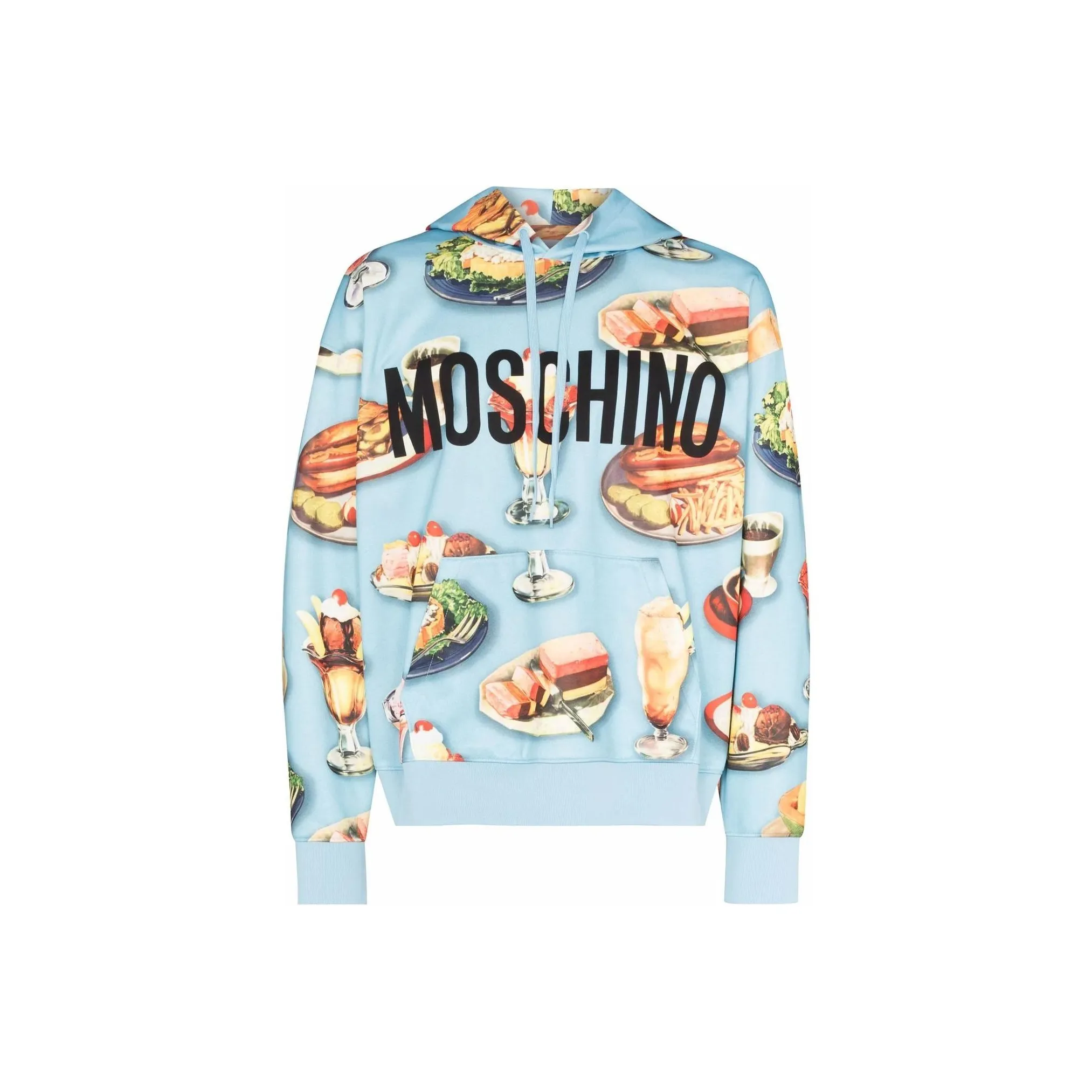 MOSCHINO SS24 Свитшот Мужской Синий