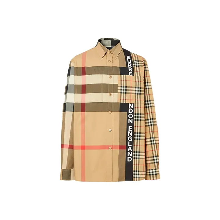 Burberry Shirts Men's Beige
