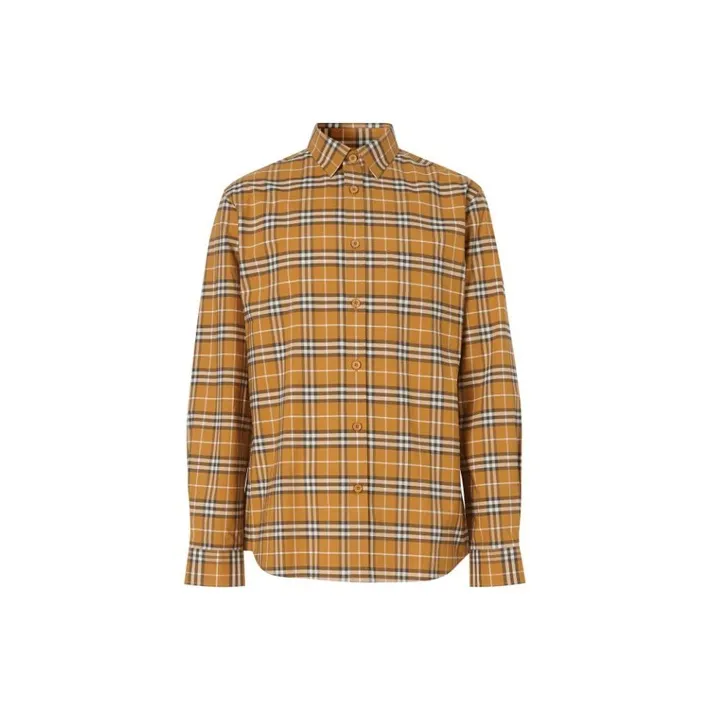 Burberry Shirt Men's Bright Toffee Color