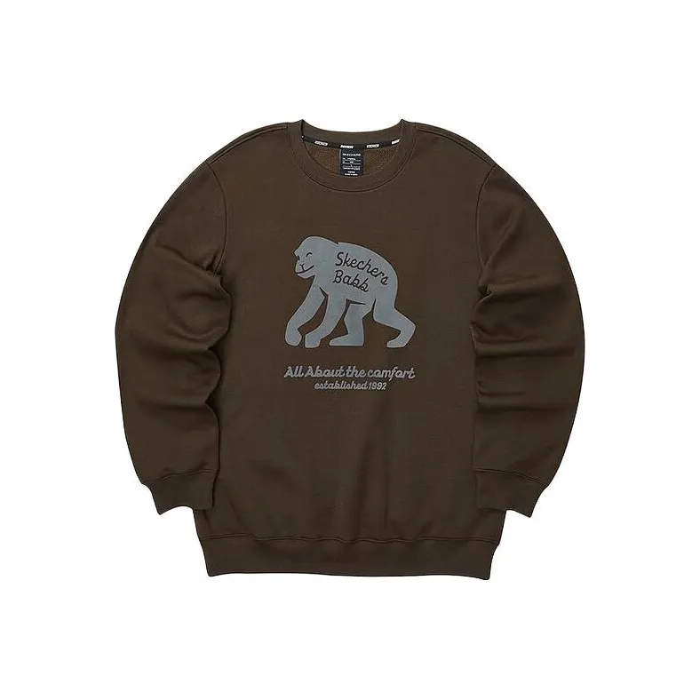 Skechers Funny Monster Sweatshirts Unisex Hot Melt Chocolates/02Z9