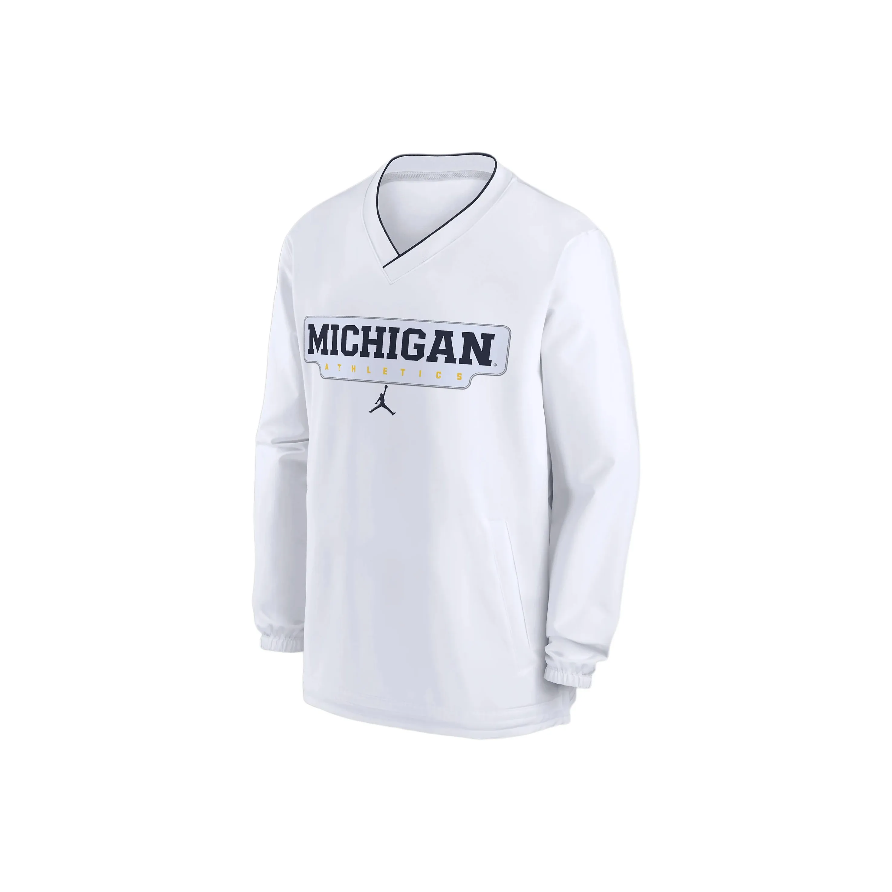 Jordan Michigan Wolverines Sideline Men's Nike College Long Sleeve Windshirt