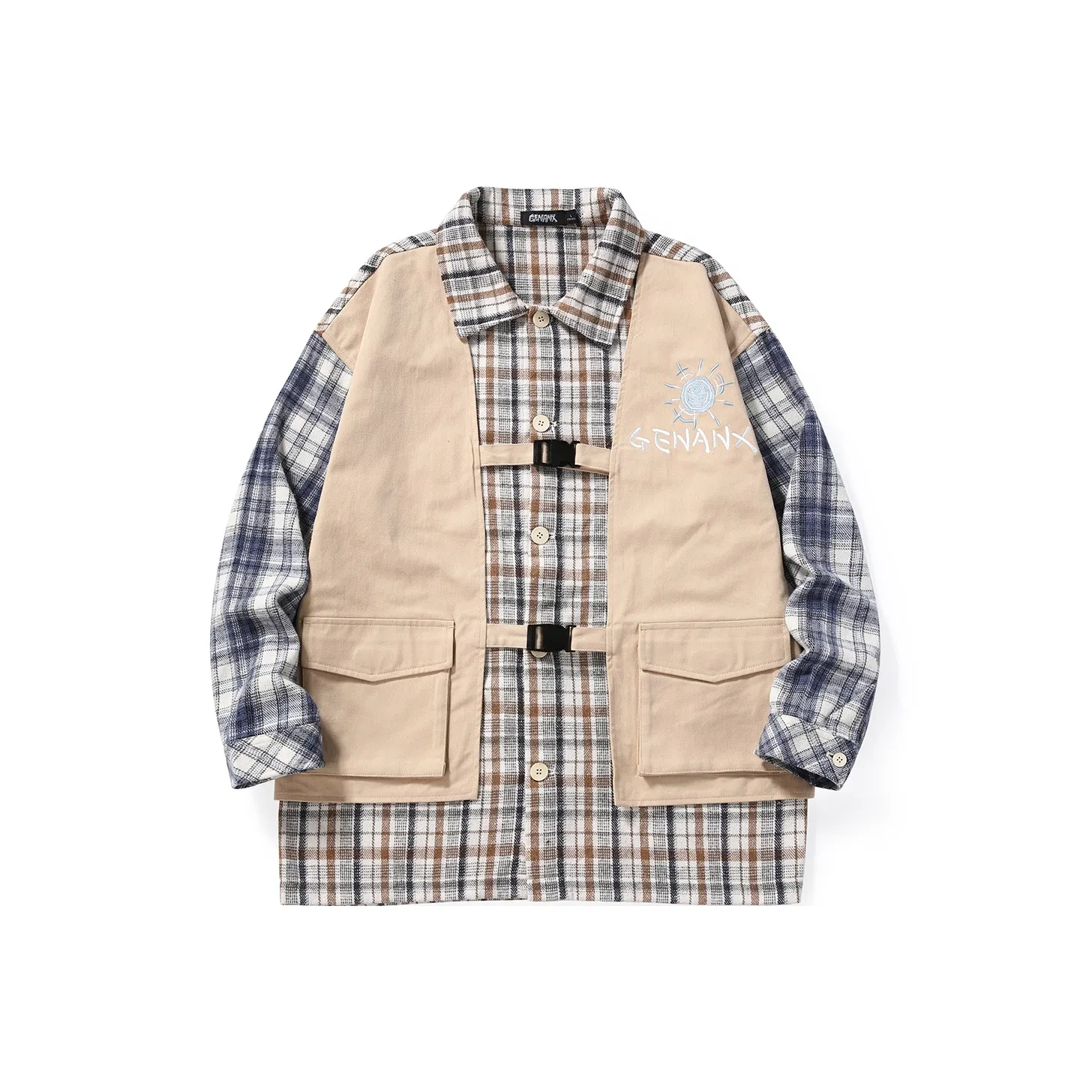GENANX Shirts Unisex Khaki