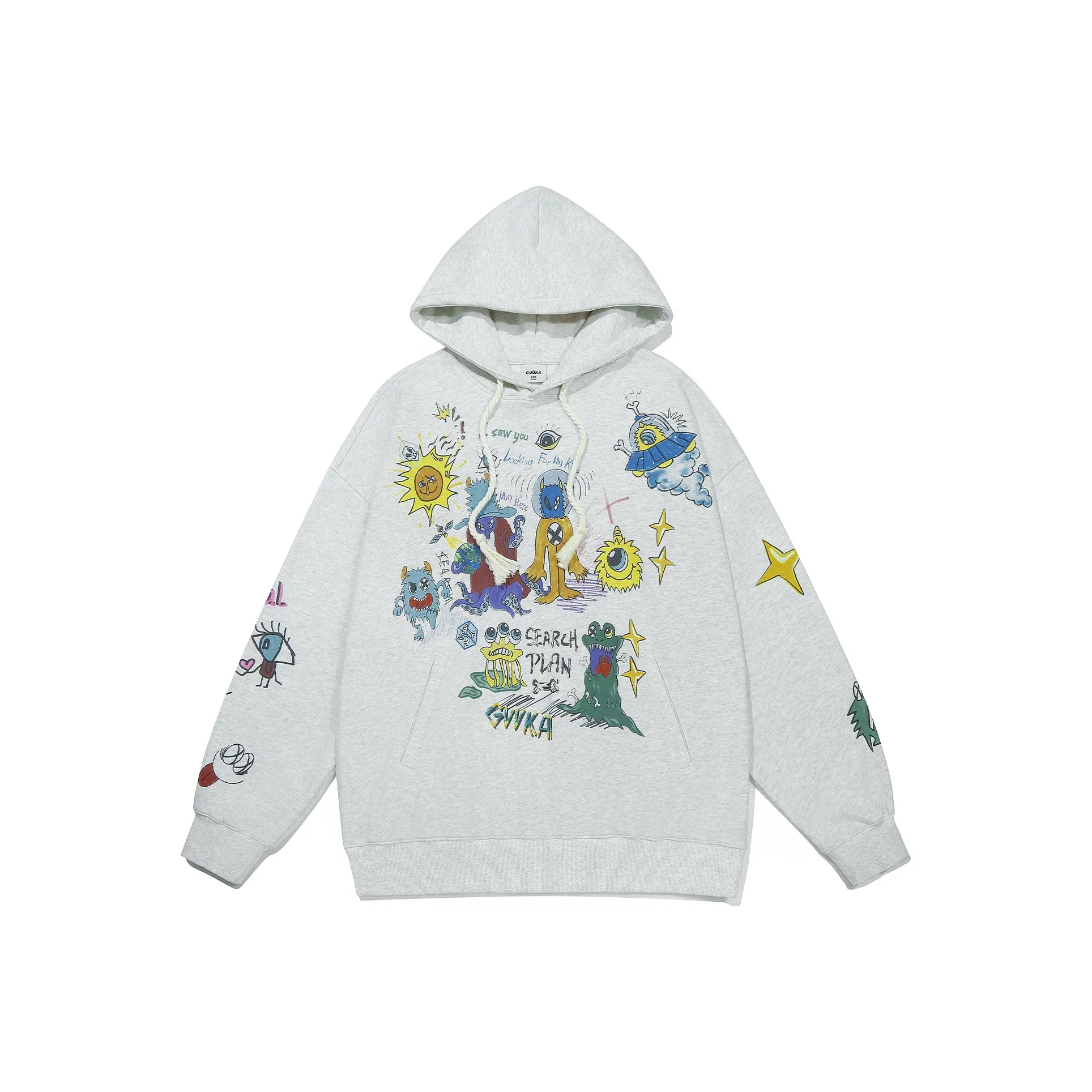 Guuka Свитшот Мужской Фотиния Серый