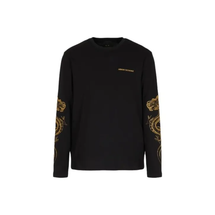 ARMANI EXCHANGE SS24 Свитшот Мужской Черный