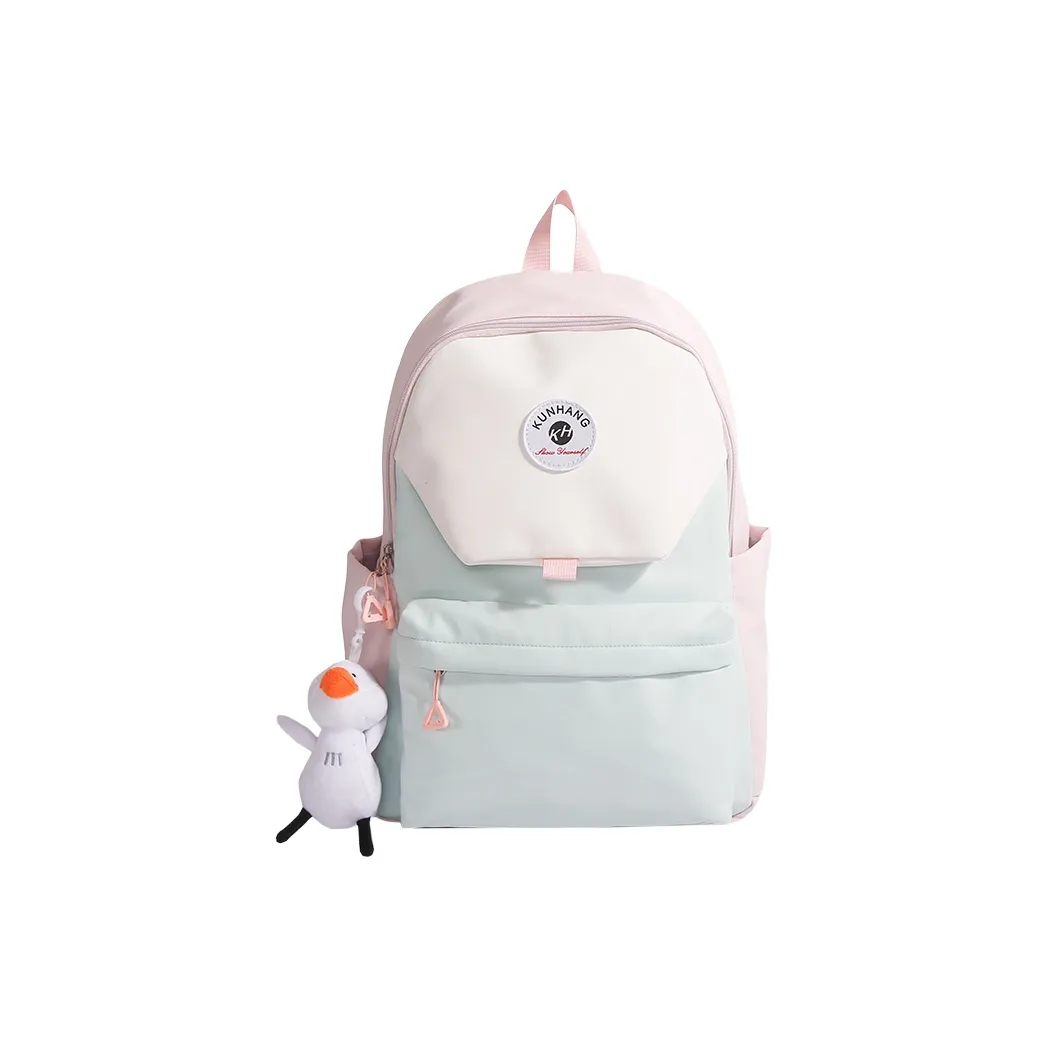 Single Warehouse Нейлоновый Рюкзак Стандартный Унисекс Розовый Желтый Синий Зеленый