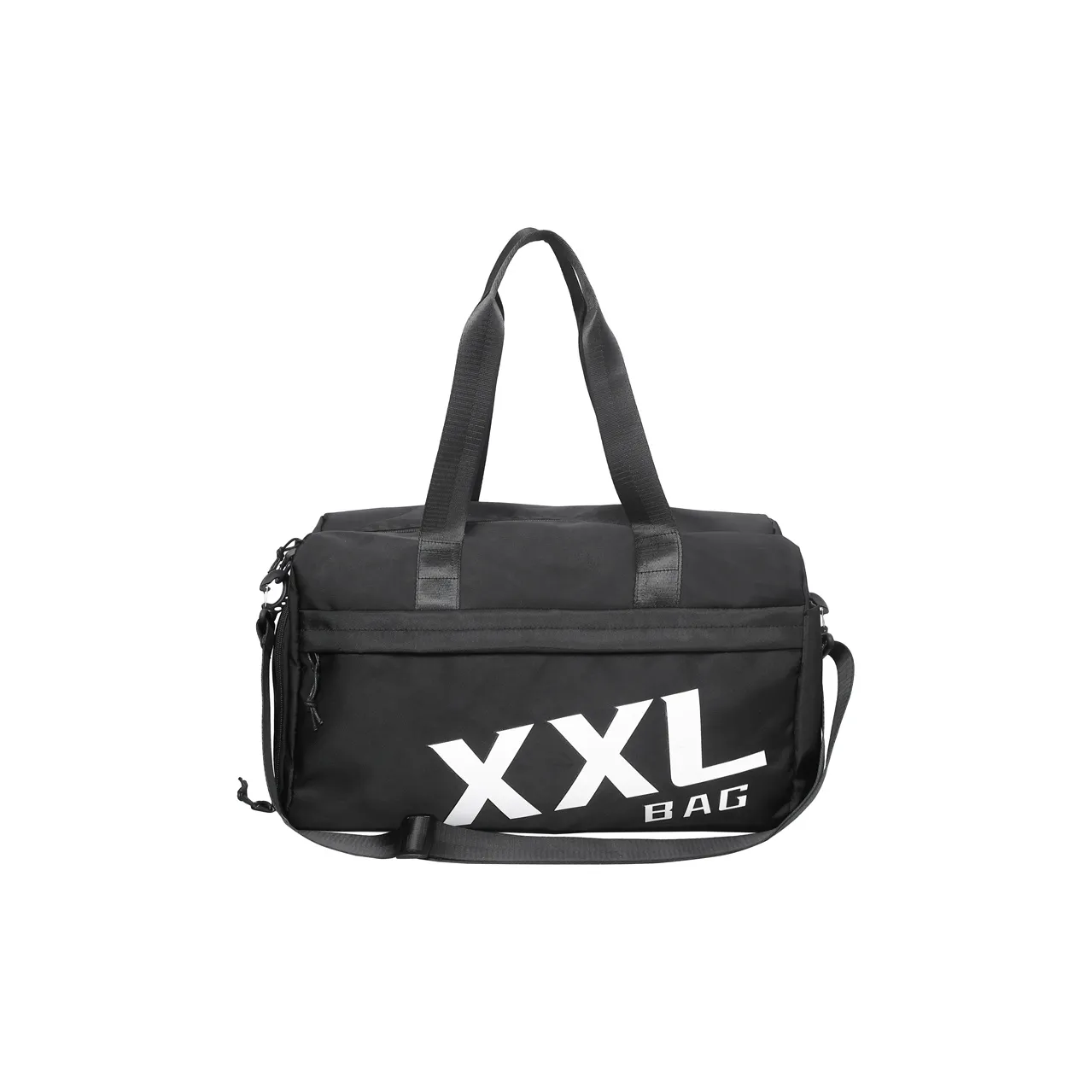 Kaka Tree Nylon Travel Bag Unisex Black/White/Brown