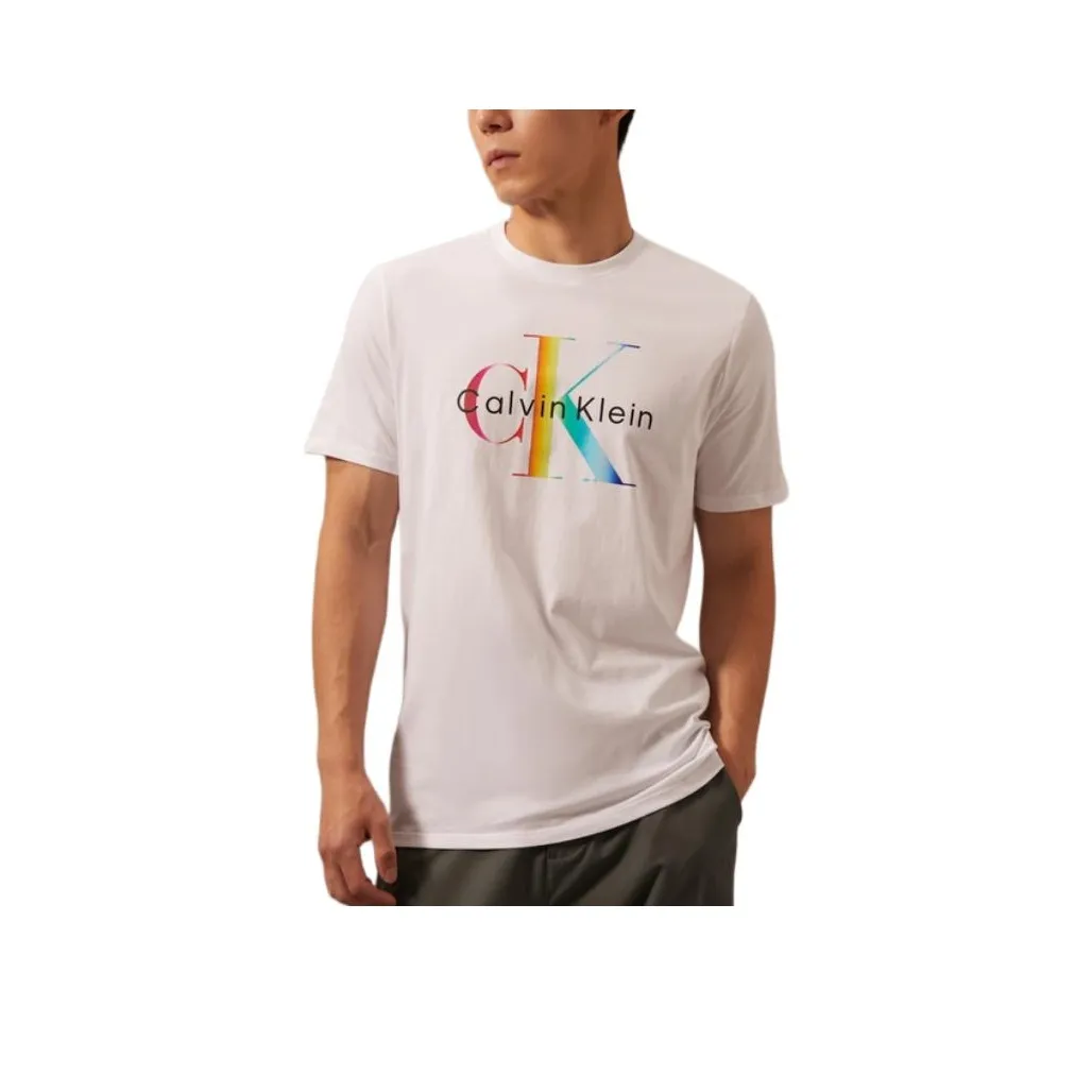 Calvin Klein Rainbow Series T-Shirt Мужская Moon White