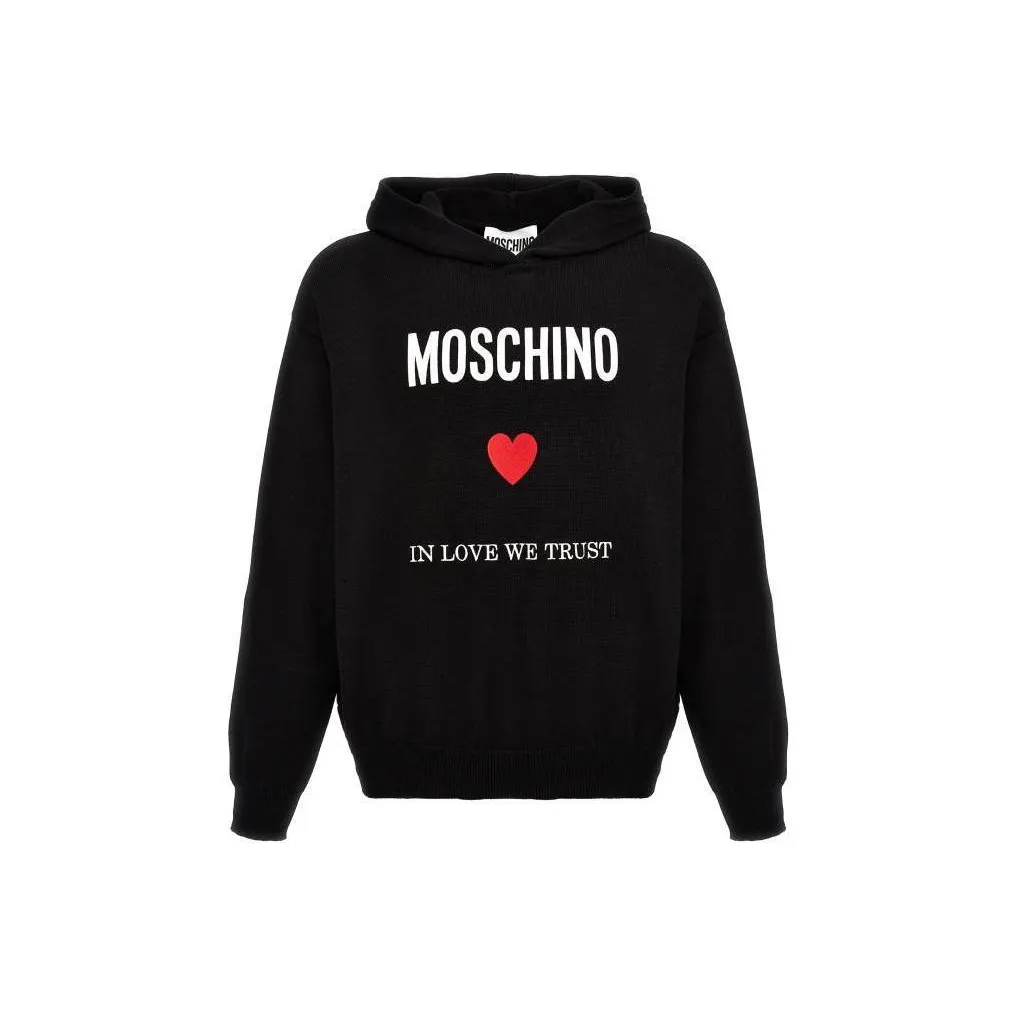 MOSCHINO In Love We Trust Printed Hoodie