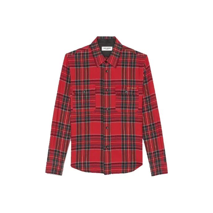 SAINT LAURENT Shirts Men's Red