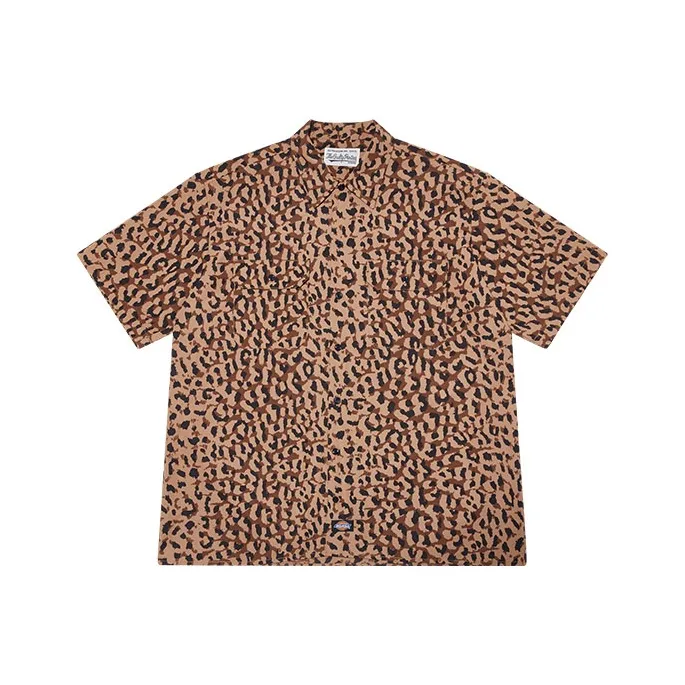 Wacko Maria X Dickies Shirts Unisex Leopard Print
