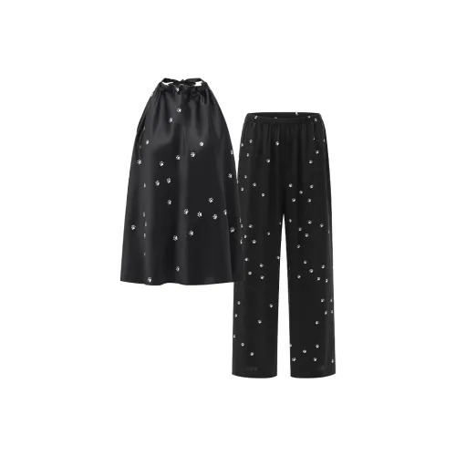 NOT JUST PAJAMA Черный Женские Пижамные Комплекты
