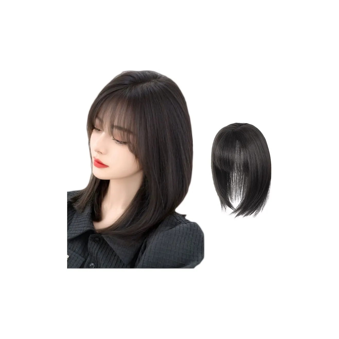 QIYEXUE Филлер для линии волос Блок Скрывает серые волосы и увеличивает объем париков