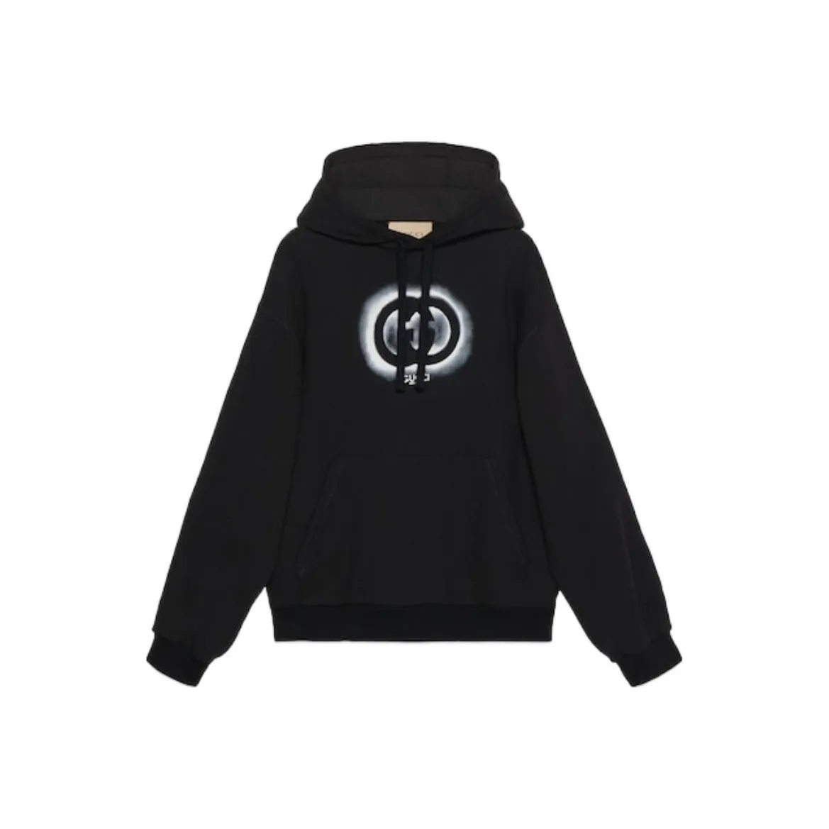 GUCCI Logo Printed Drawstring Hoodie