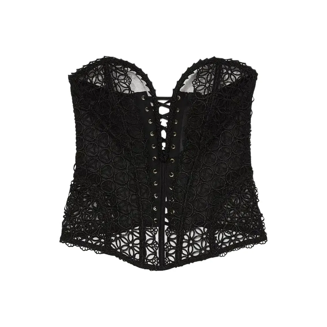 Victoria's Secret Без бретелек Бюстгальтер Женский Черный