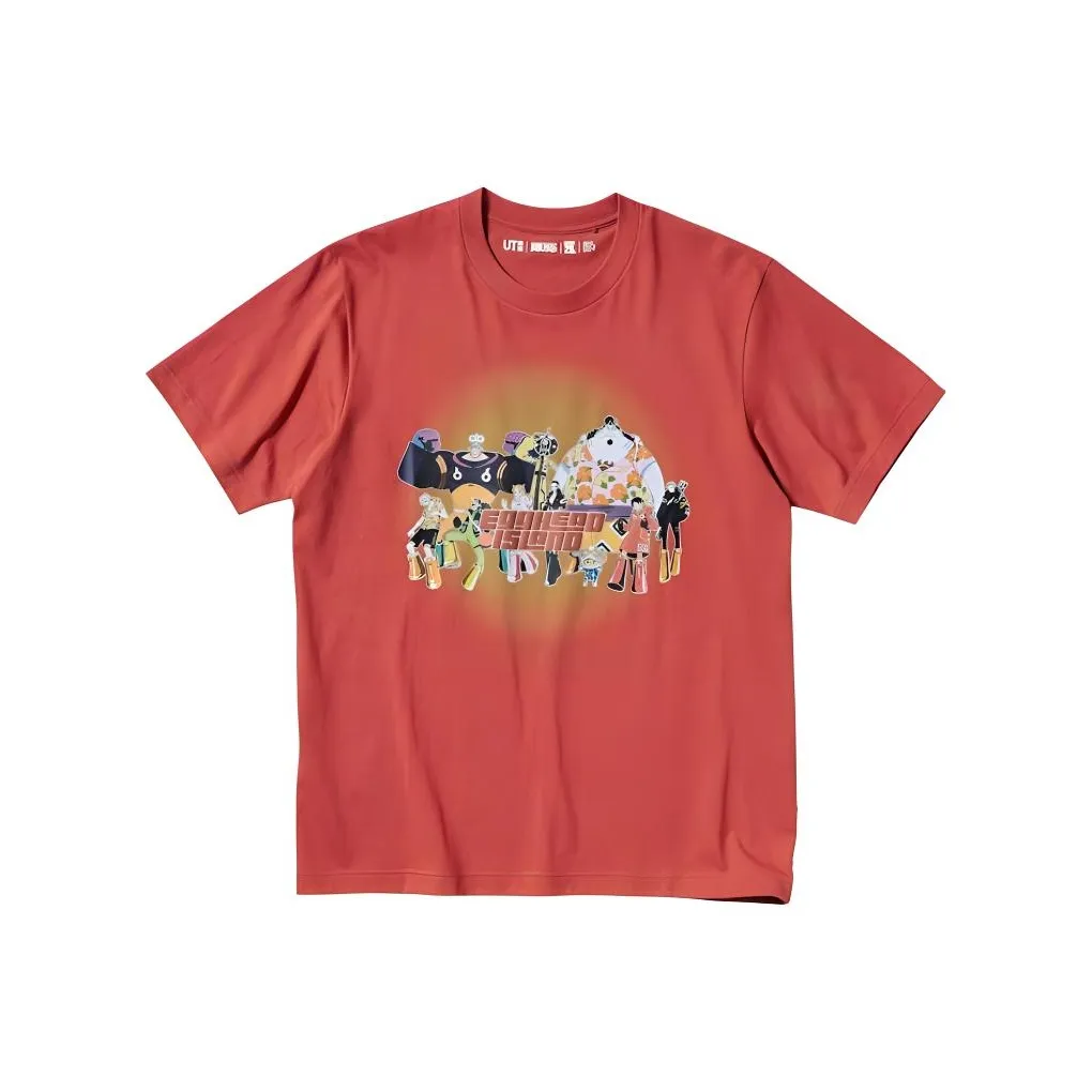UNIQLO x One Piece Коллаборационная Edition Рубашка Унисекс Темно-оранжевый