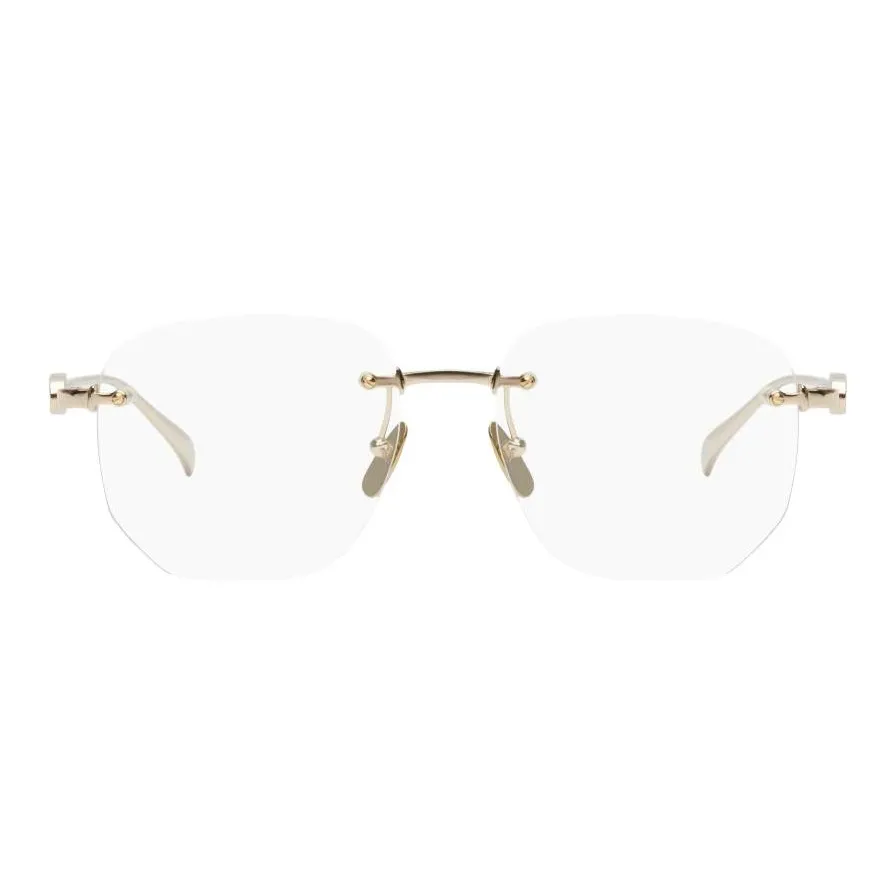 GUCCI Металл Квадрат Солнцезащитные очки Женские Золото