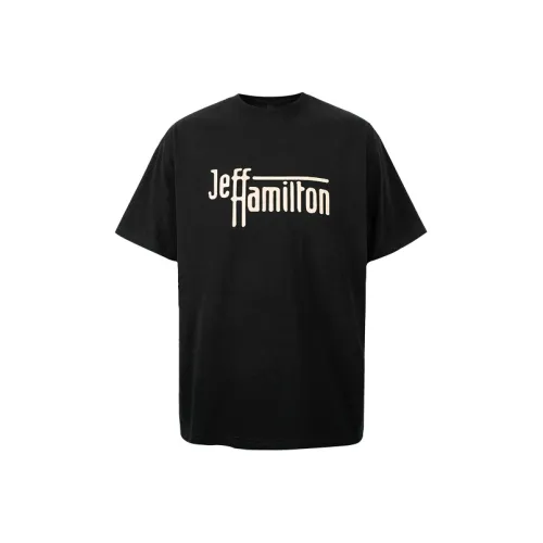 1807 JEFF HAMILTON Collaboration Черная Унисекс Рубашка T
