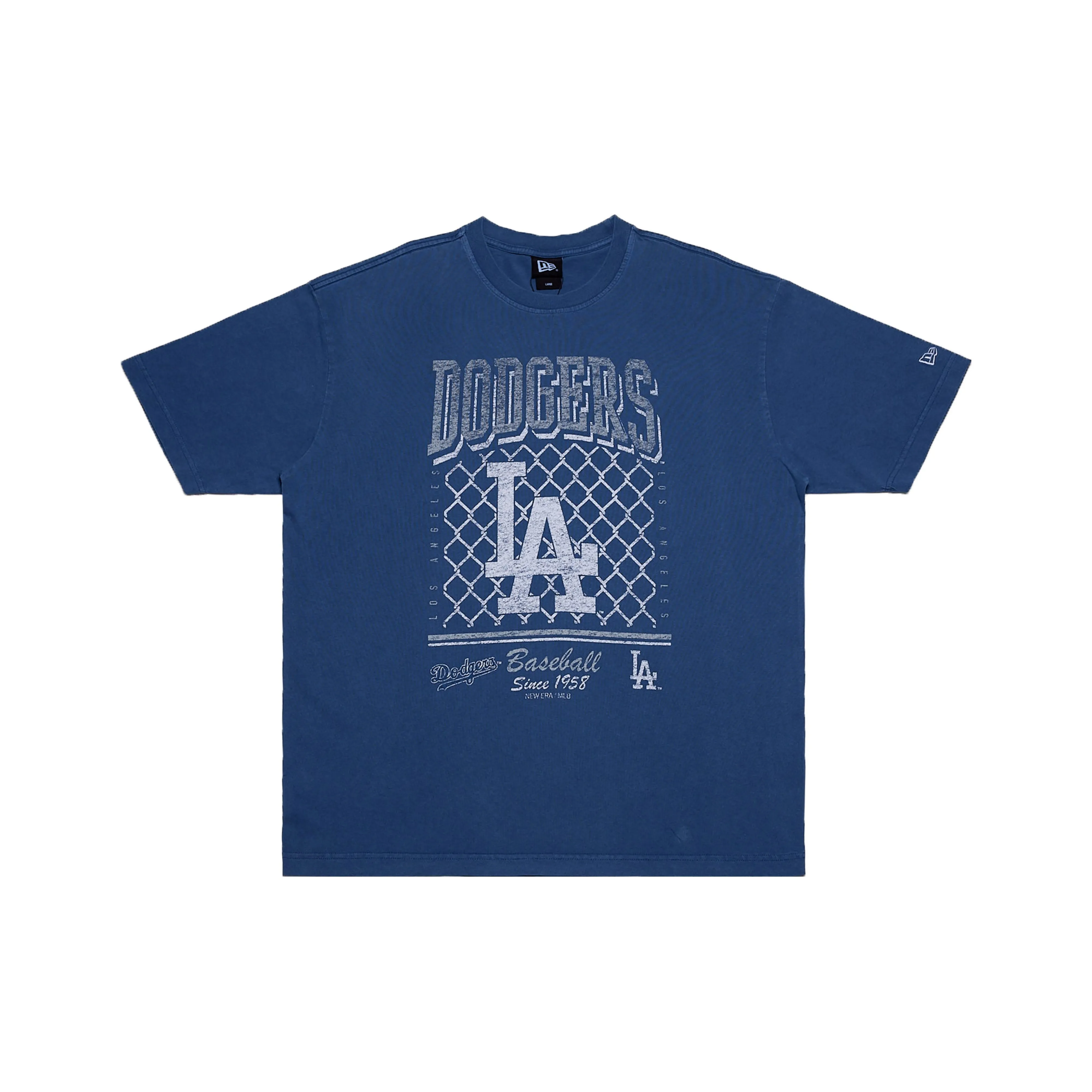 New Era Print Collection Короткий рукав T-рубашка Пара NY с принтом Унисекс Синий