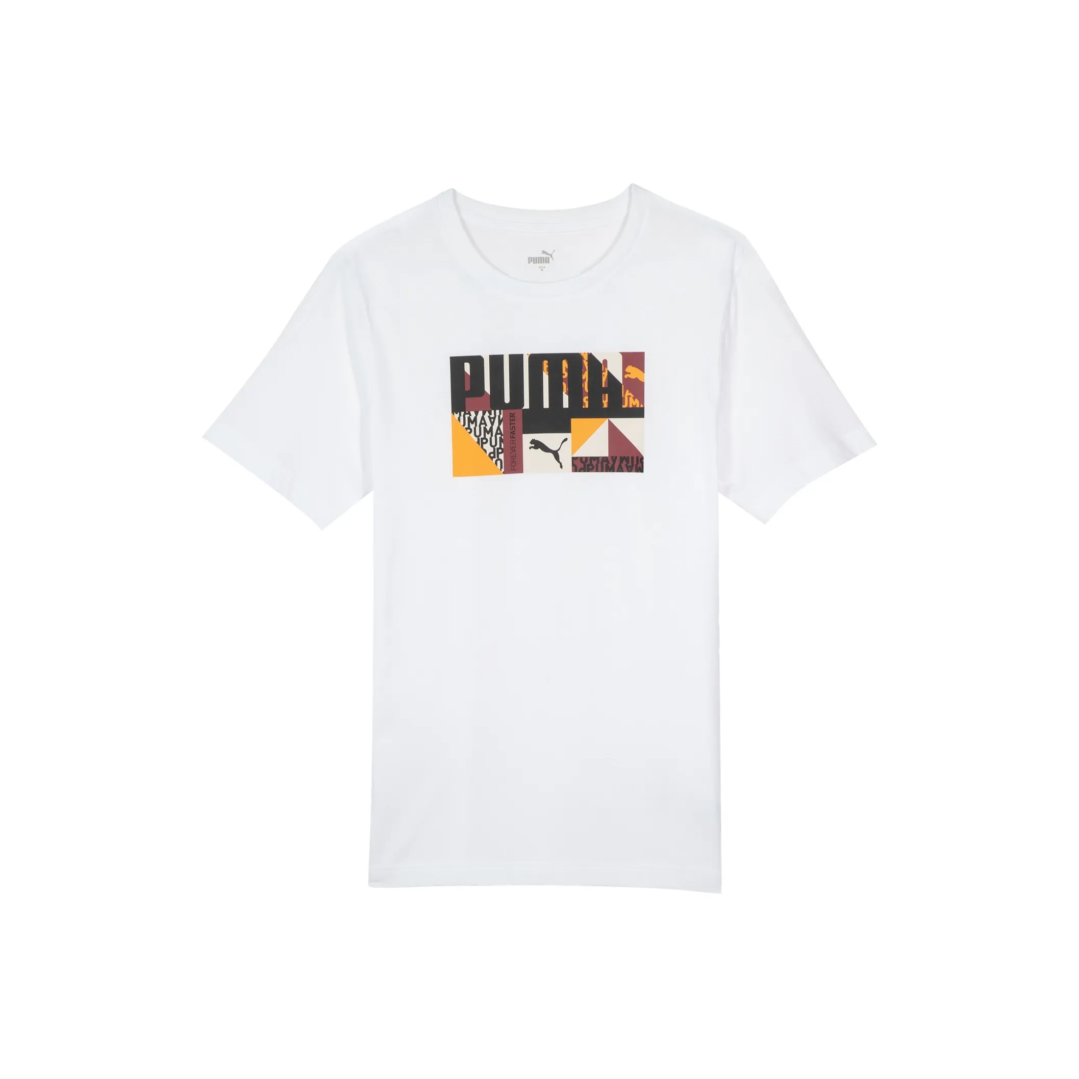 PUMA Basic Graphic T Shirt Men's White