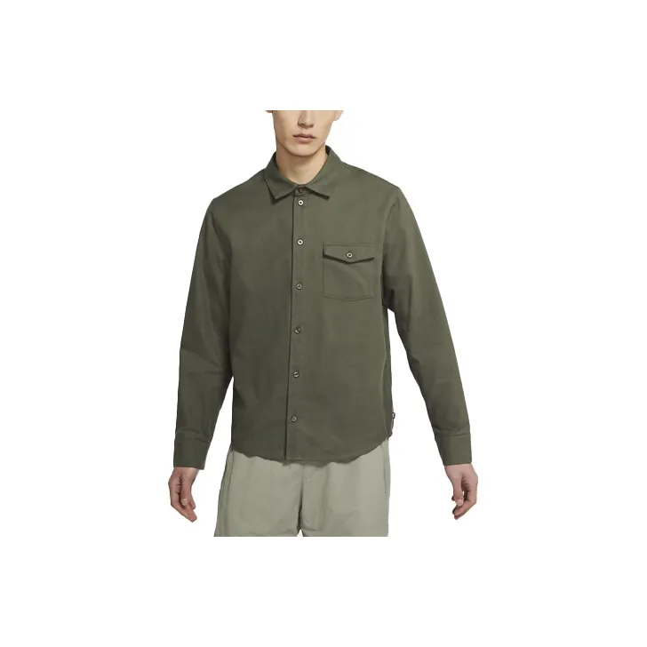 Nike Армейский зеленый Мужские Рубашки