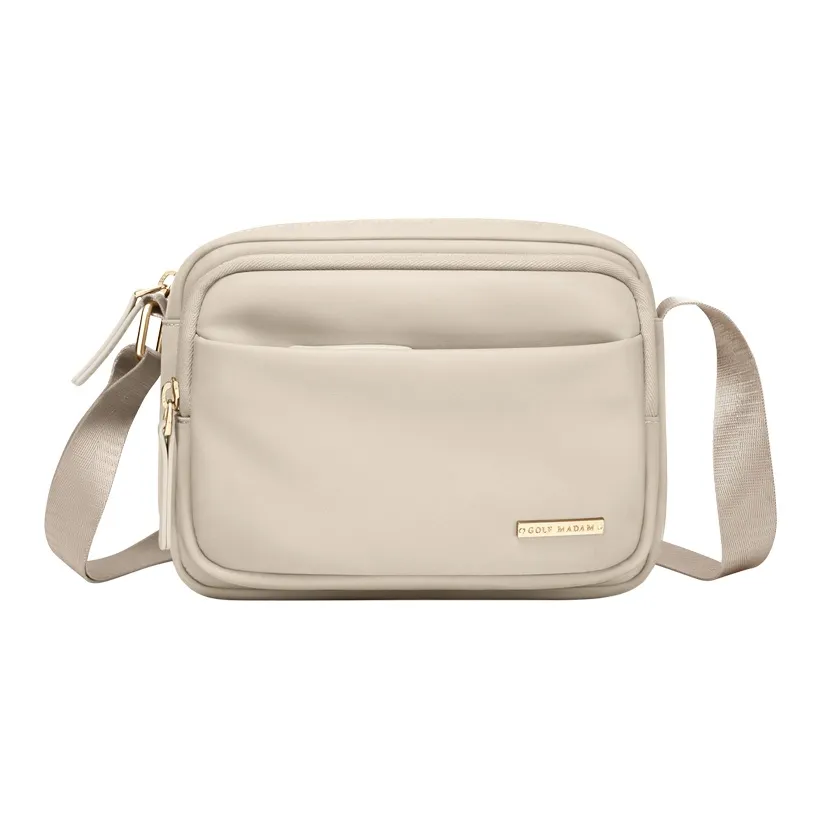 GOLF Сумка через плечо из ткани женская абрикосовая черная