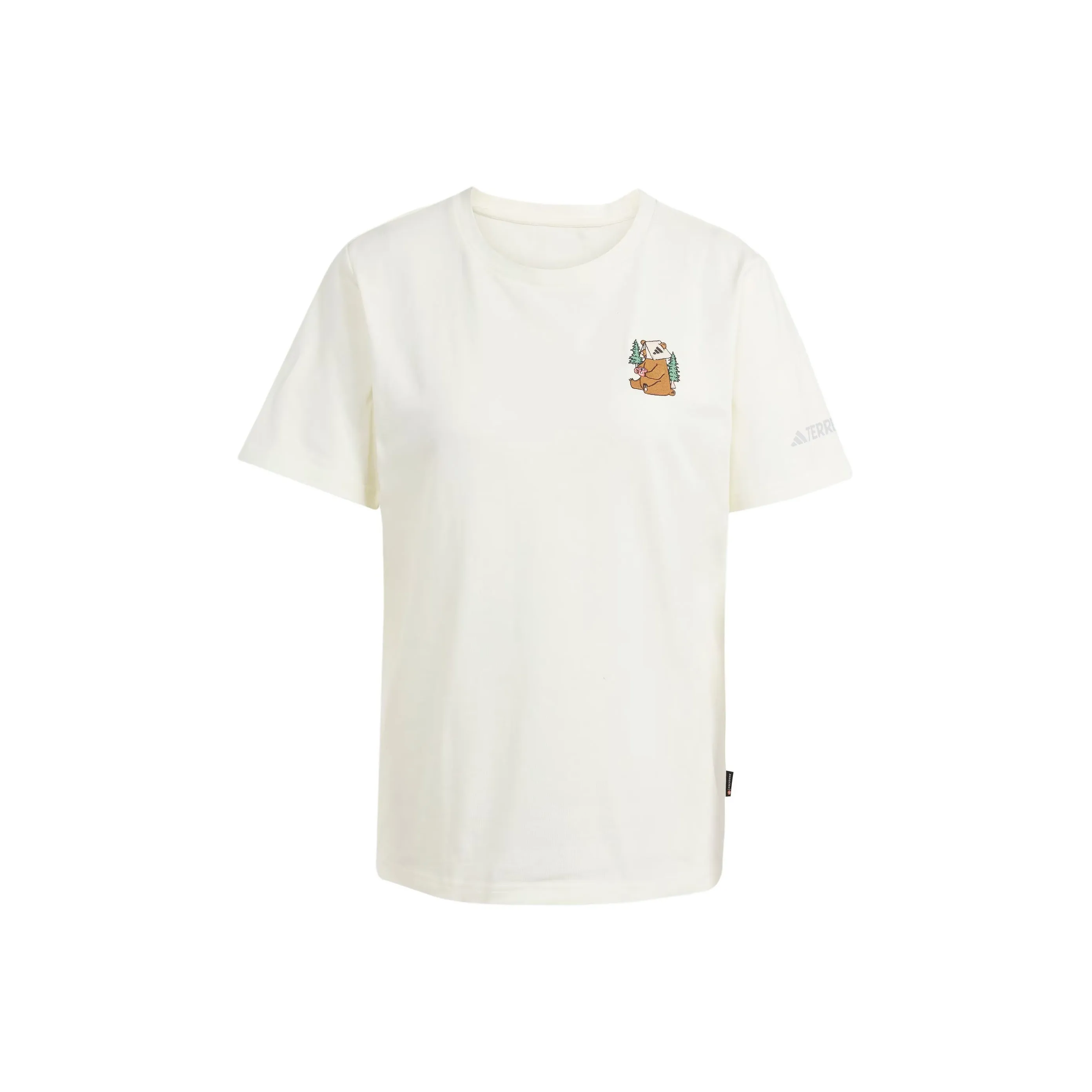 Adidas Terre POLYGIENE GRAPHIC T Shirt Unisex Ivory White