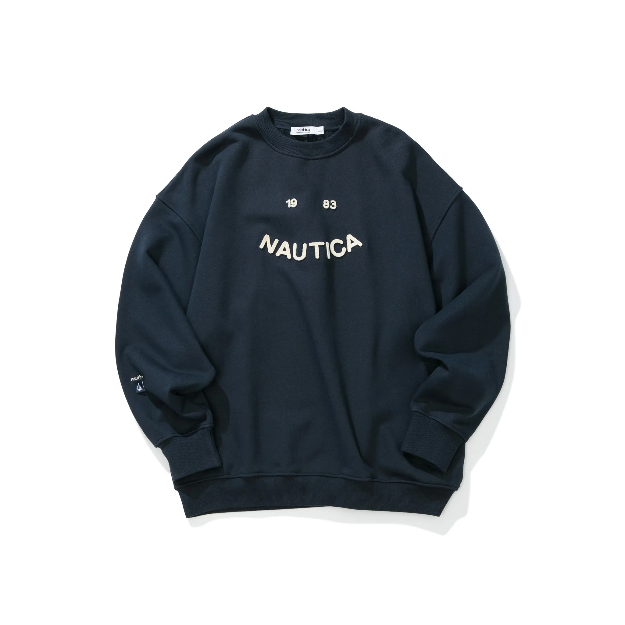 Nautica White Sail Длинный рукав Толстовка Унисекс