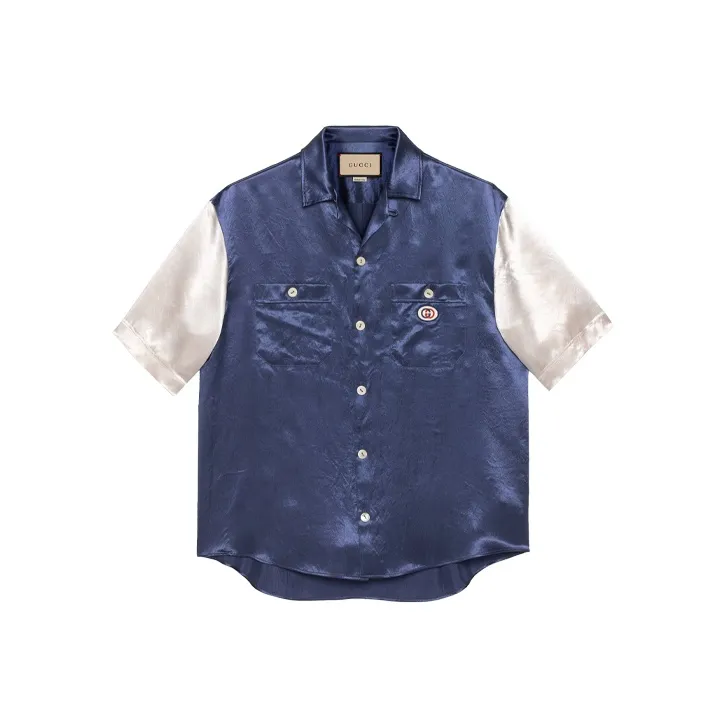 GUCCI Shirts Men's Blue